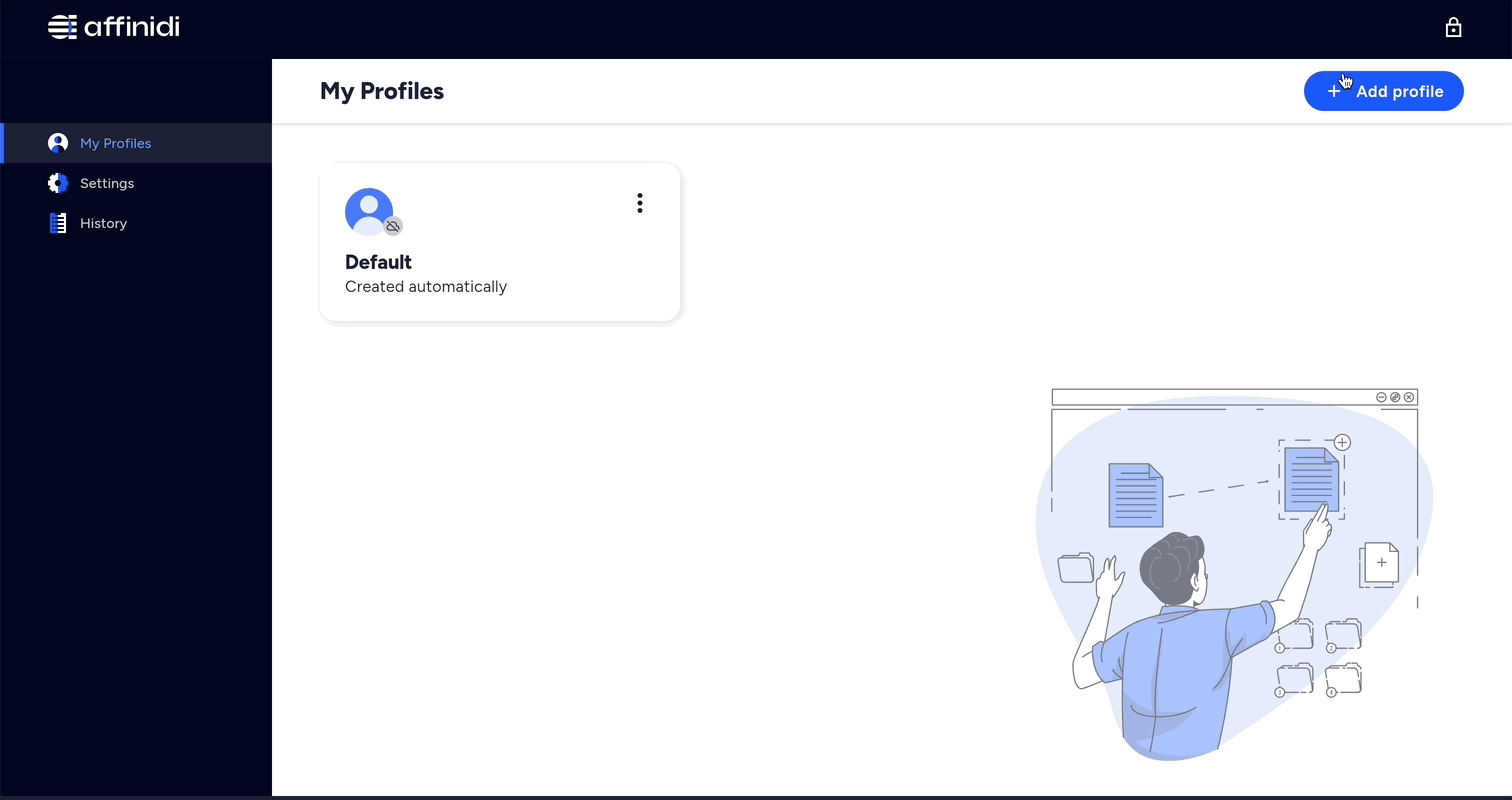 Affinidi Vault - Cloud Profile