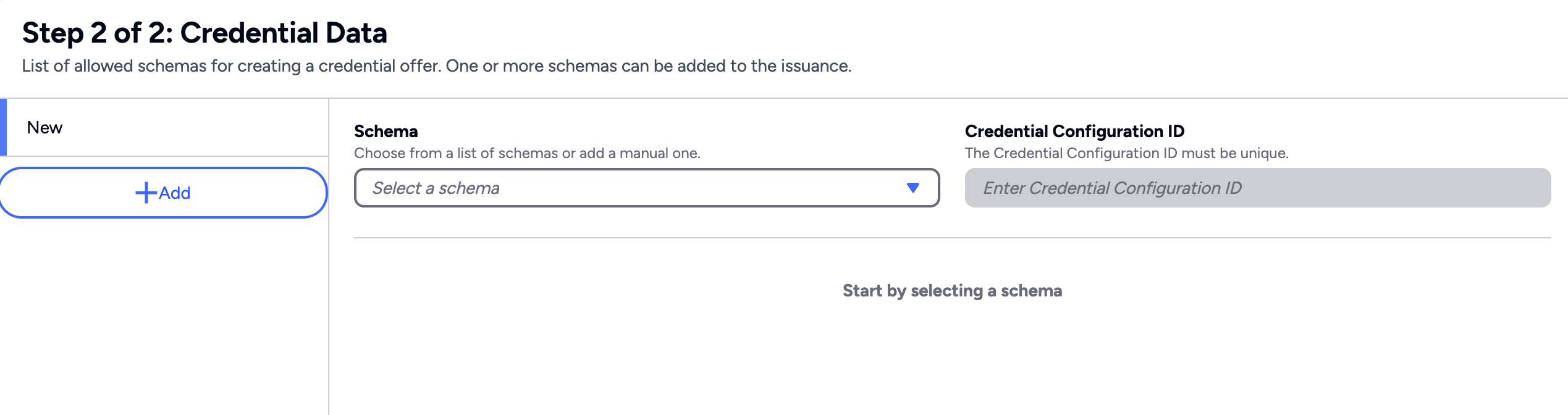 Create Credential Issuance