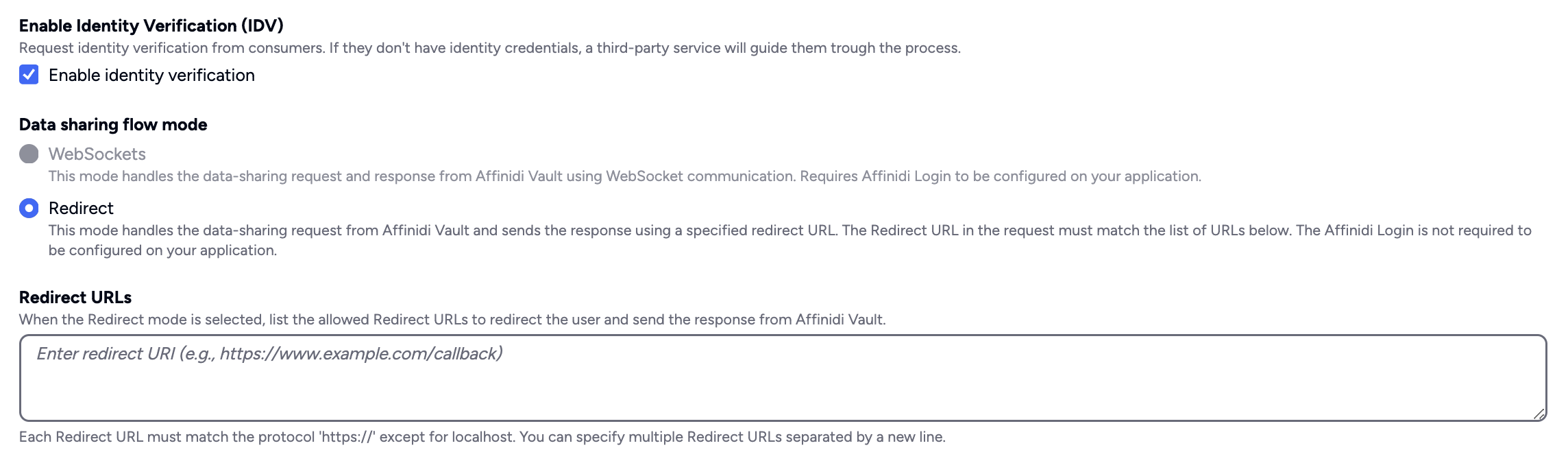 Enable IDV Flow