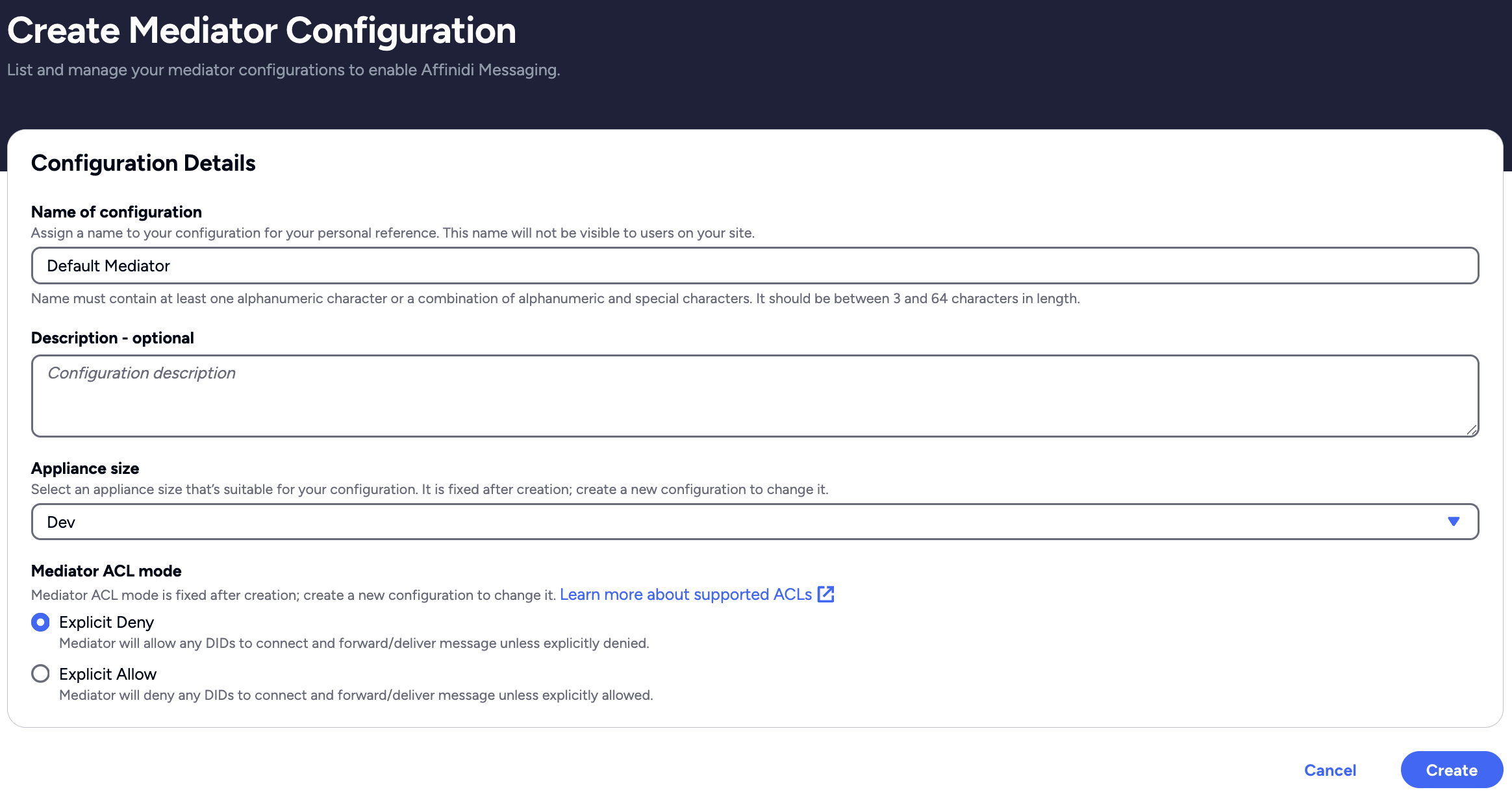 Affinidi Portal - Mediator