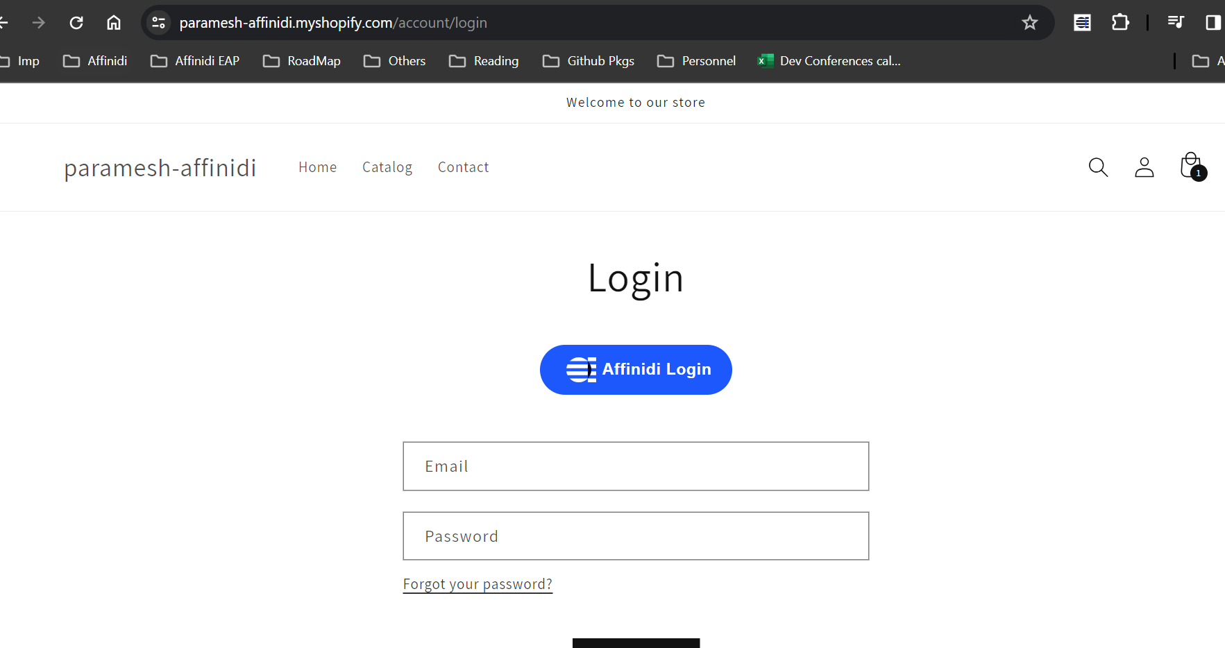 login button