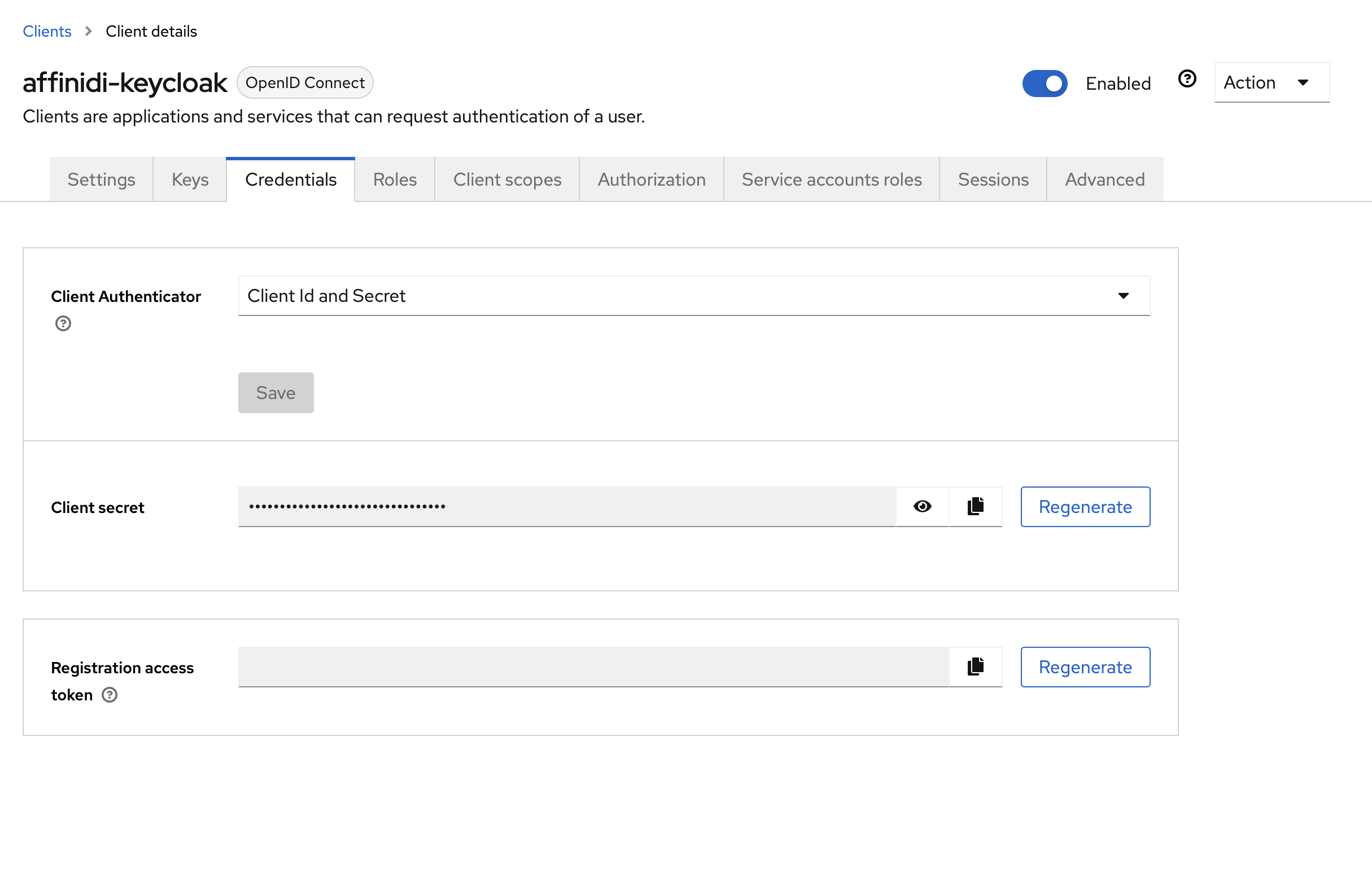 KeyCloak Client Creation