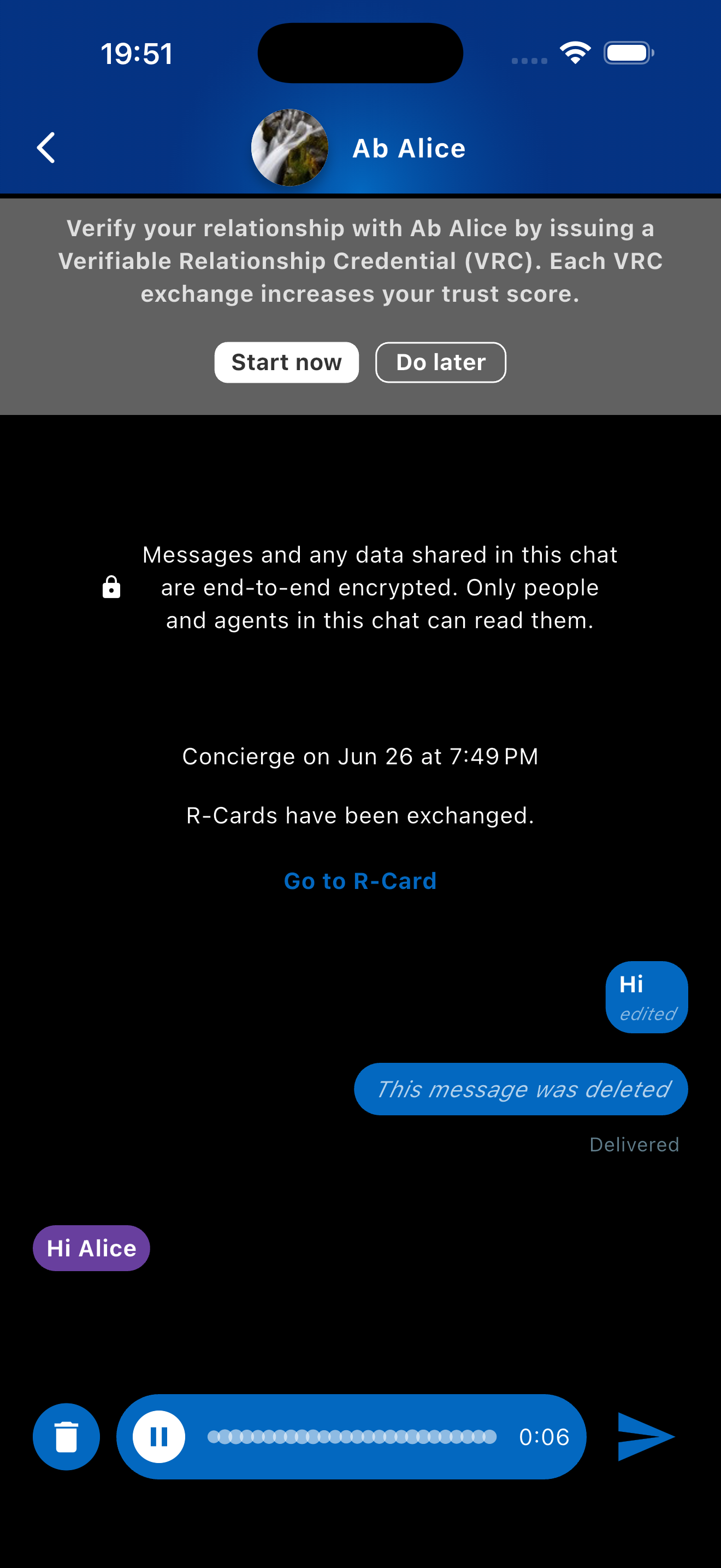 Voice messages