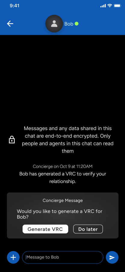 Contact prompted to reciprocate