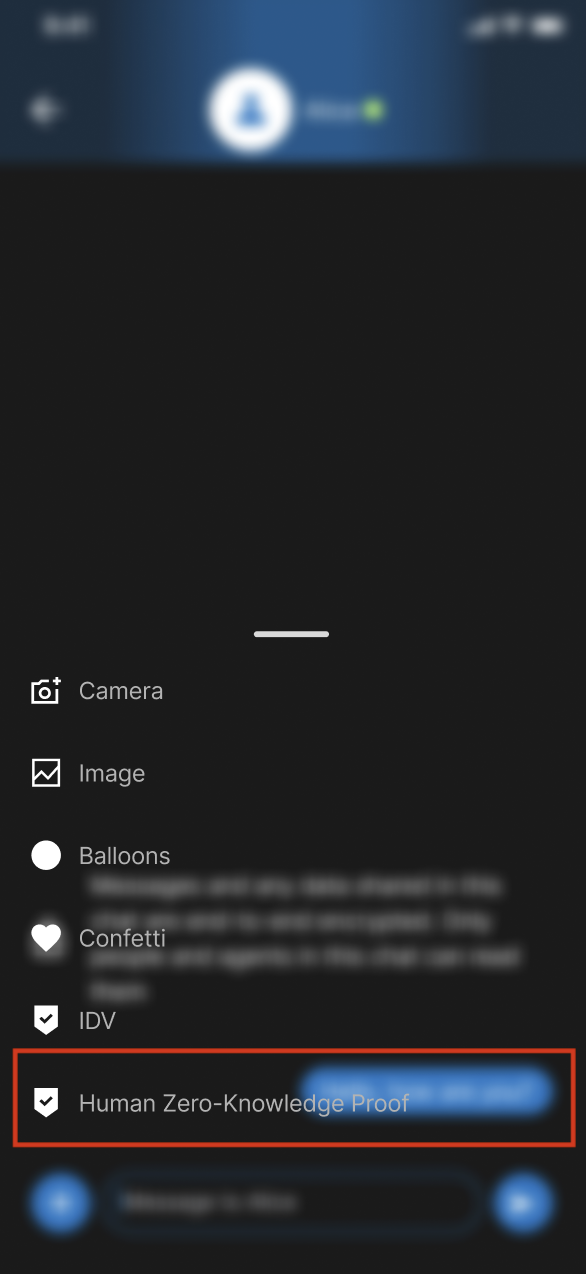 Open chat