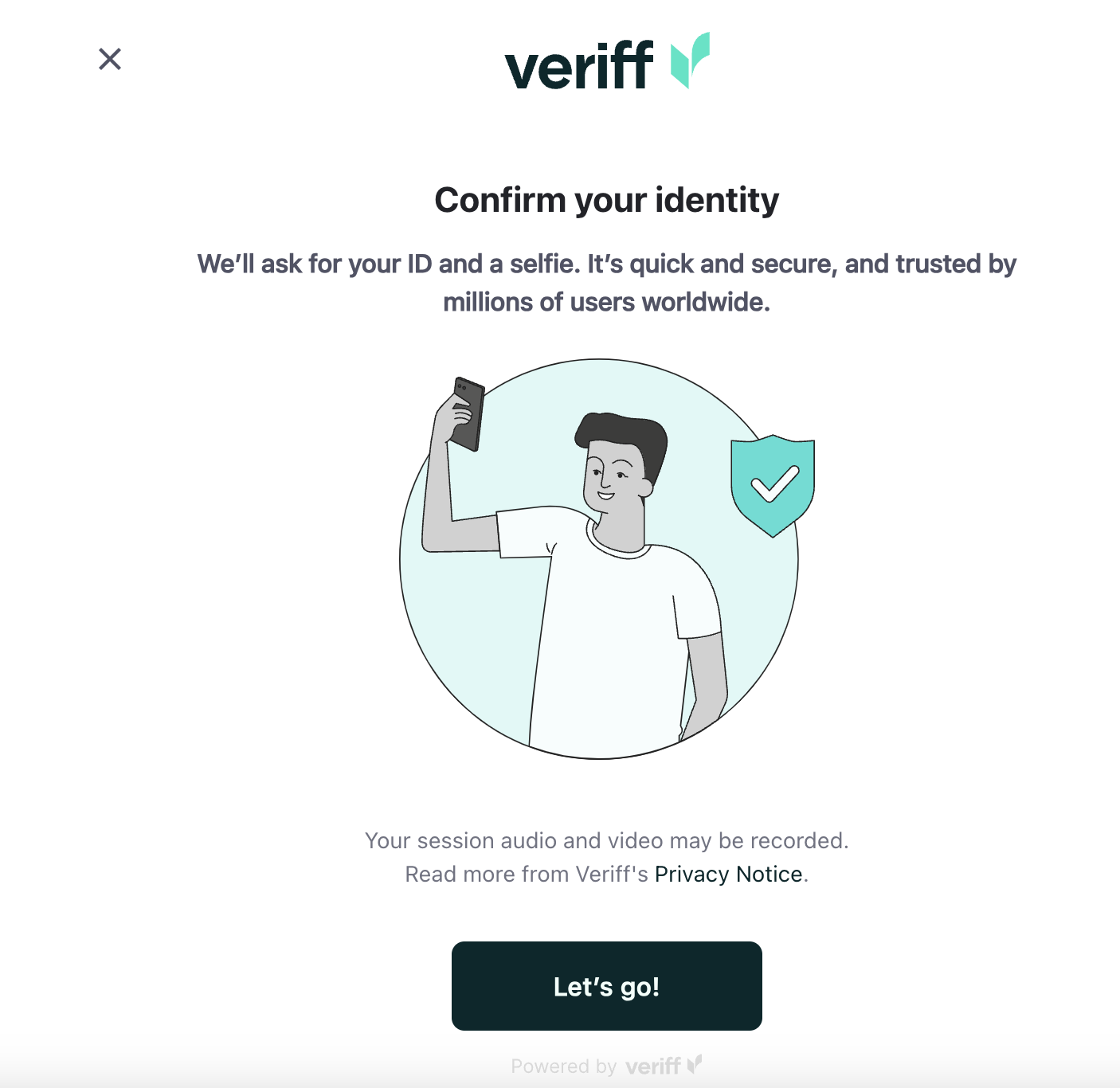 confirm your identity